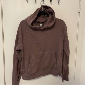 Athleta Mineral Brown Moonrise Open Back Hoodie M